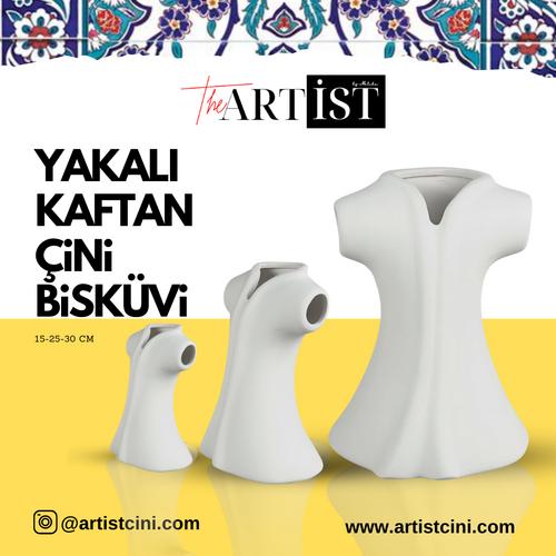 Yakalı Çini Kaftan 30 Cm.